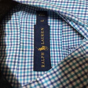 Ralph Lauren Men's Blue Checkered Shirt